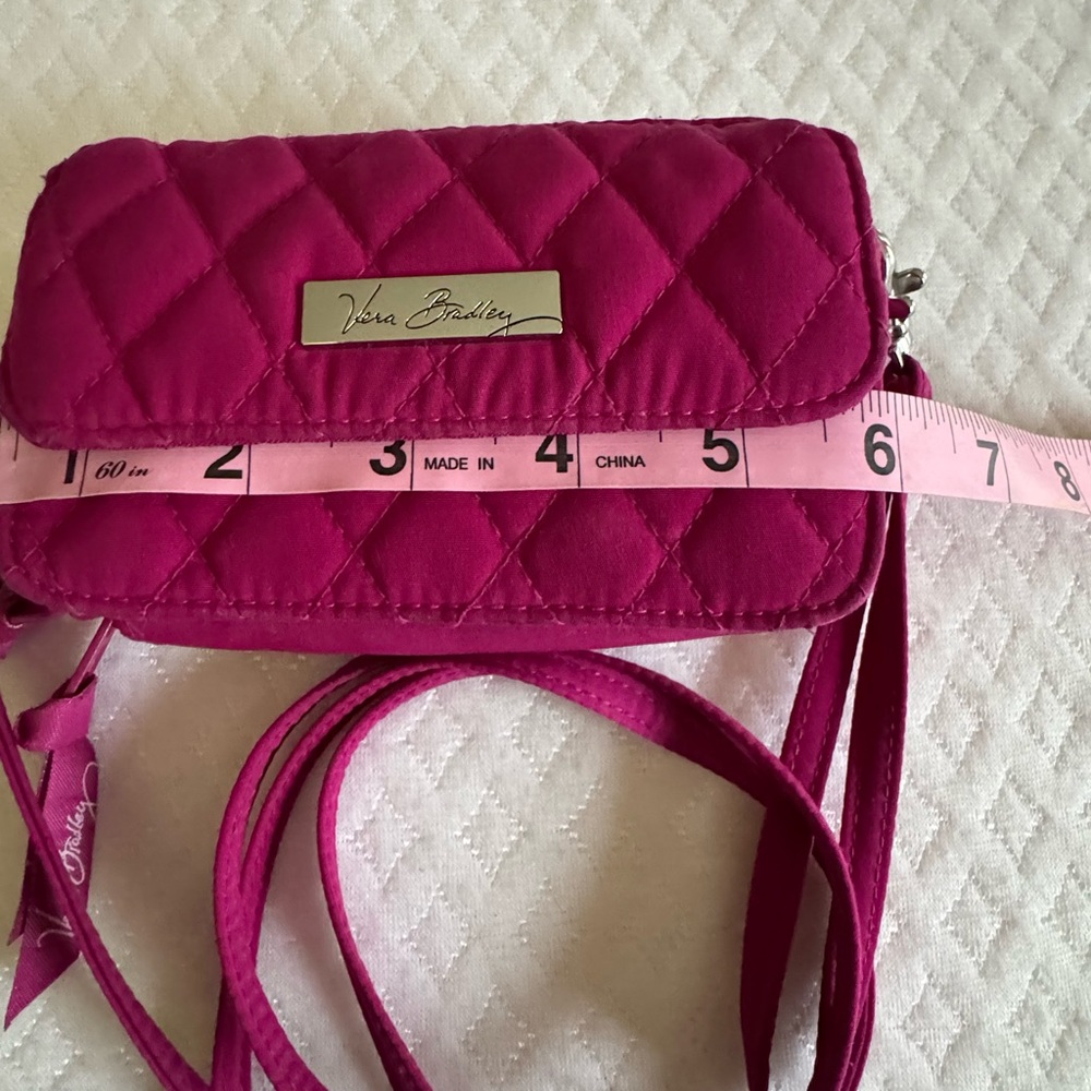 Vera Bradley Quilted Crossbody Bag - Fuchsia - Picture 7 of 8